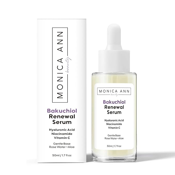 NOW AVAILABLE! Bakuchiol Renewal Serum with Hyaluronic Acid, Niacinamide, and Vitamin C, 50ml