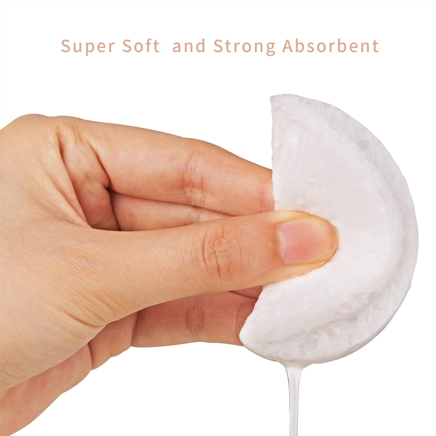 25-Count Compressed Facial Sponges for Daily Cleansing and Gentle Exfoliating, 100% Natural Cellulose Spa Grade Sponge Perfect for Removing Dead Skin, Dirt and Makeup (white)